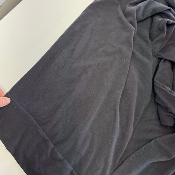 Nike Cardigan Womens Medium Black Dri Fit Twist Wrap Open Pockets - Picture 11 of 12